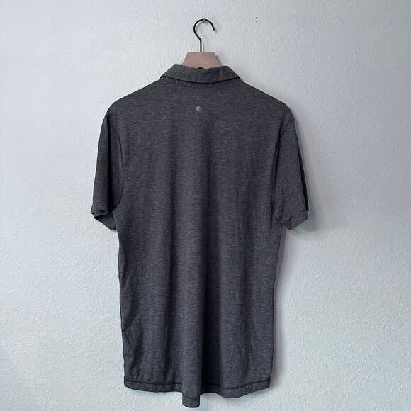 Lululemon Men’s Evolution Polo Heathered Black Size XS EUC - Picture 5 of 6